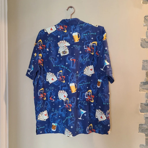 Dem Crazy men's shirt sz.XL print  card player - Picture 3 of 7